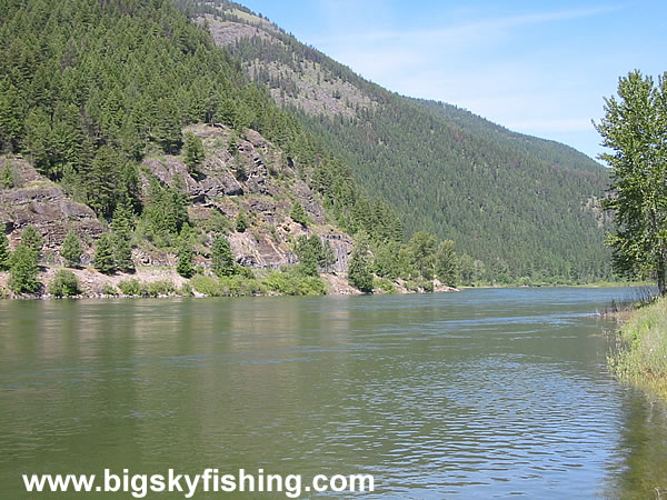 Pretty Countryside Along the Kootenai River in Montana