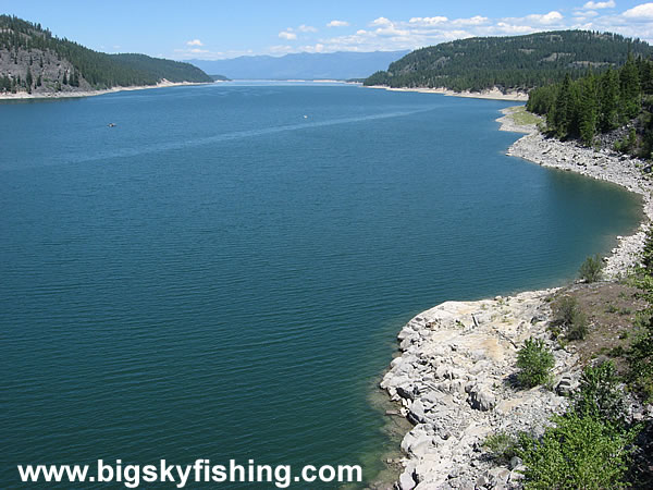 Lake Koocanusa and Surrounding Mountains in Montana