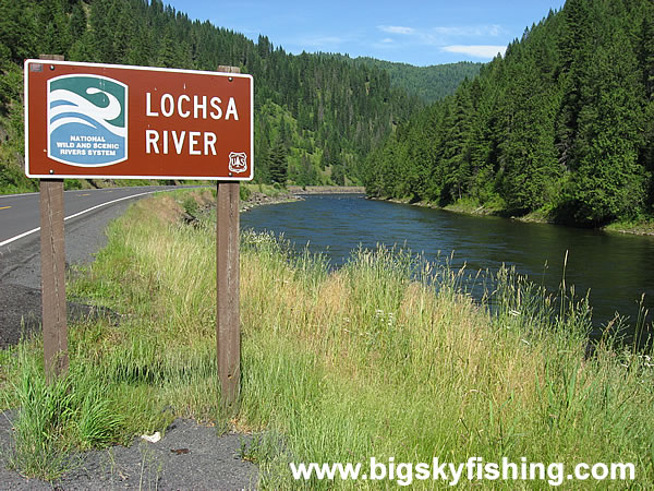 Sign for the Lochsa River