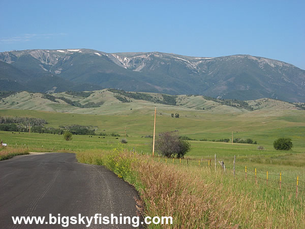 Rolling Grasslands and the Beartooth Mountains