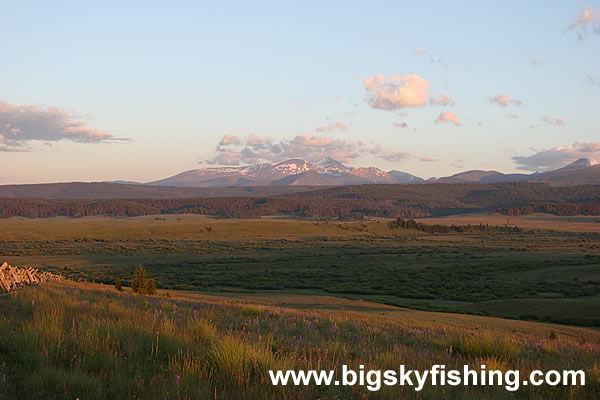 Plains and Mountains at Sunset in the Mt. Haggin WMA