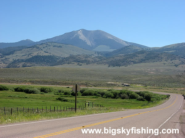 Beginning of the Pioneer Mountains Scenic Byway