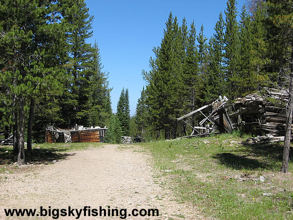 "Main Street" in Coolidge Ghost Town in Montana