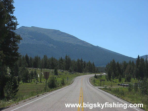 The Paved Road of the Pioneer Mountains Scenic Byway
