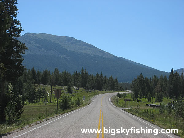 The Paved Road of the Pioneer Mountains Scenic Byway