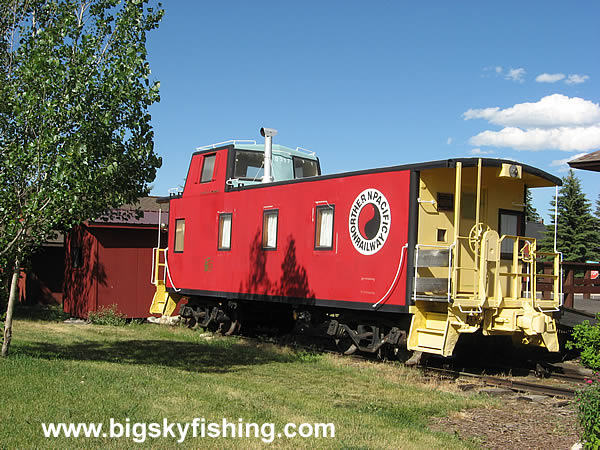 Old Northern Pacific Caboose in Red Lodge, Montana