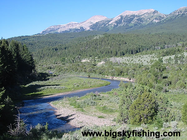 The Ruby River and the Snowcrest Range in Montana