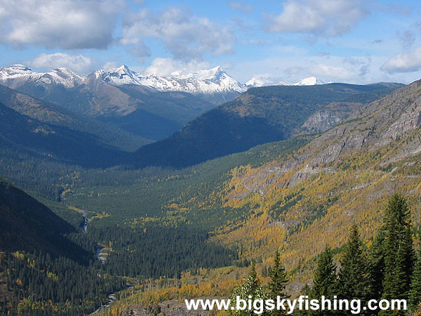 The McDonald Creek Valley in Glacier National Park