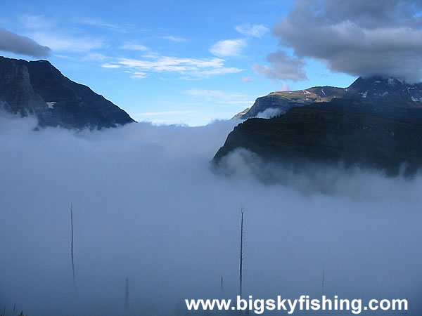 Low Level Clouds in Glacier National Park