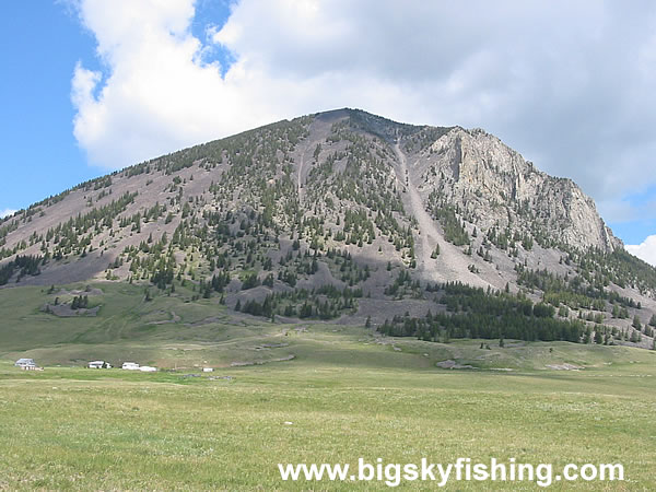 Remote Farm & West Butte in the Sweet Grass Hills