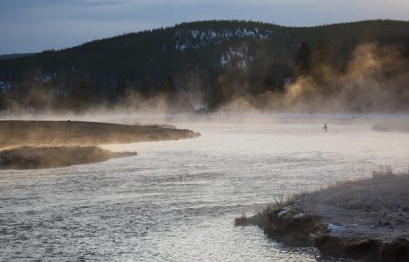 Fly Fishing the Madison River in Yellowstone National Park. NPS Photo.