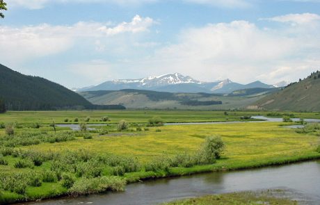 The Scenic Big Hole River Downstream from Wisdom, Montana