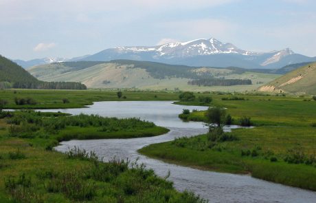 The Scenic Big Hole River Downstream from Wisdom, Montana