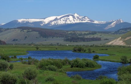 Big Hole River and Snowy Mountains