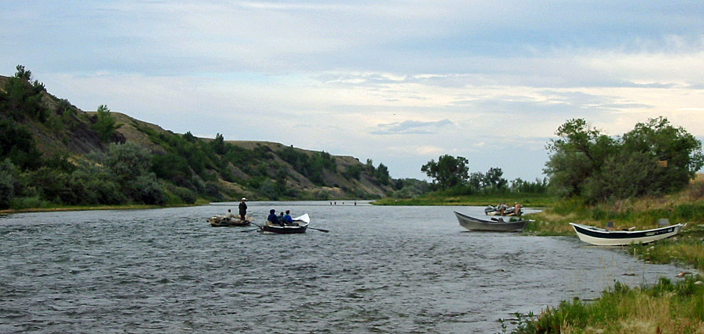 Bighorn River right below Afterbay Dam