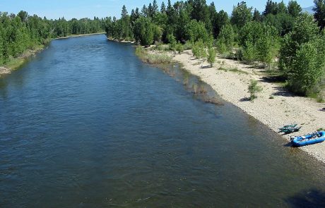 Bitterroot River at Demmons Fishing Access Site near Hamilton, Montana