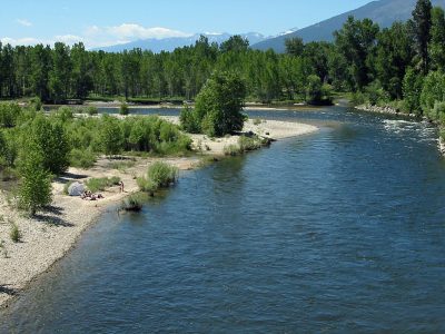 Bitterroot River at Demmons Fishing Access Site near Hamilton, Montana