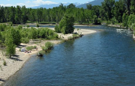 Bitterroot River at Demmons Fishing Access Site near Hamilton, Montana