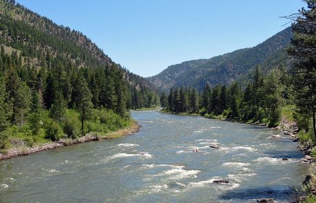 The Blackfoot River in Montana, near Mineral Hill Fishing Access Site