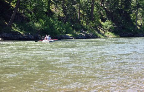 Floaters on the Blackfoot River in Montana