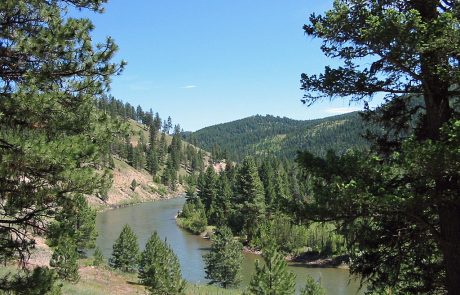 The Blackfoot River in Montana, near Whitaker Bridge