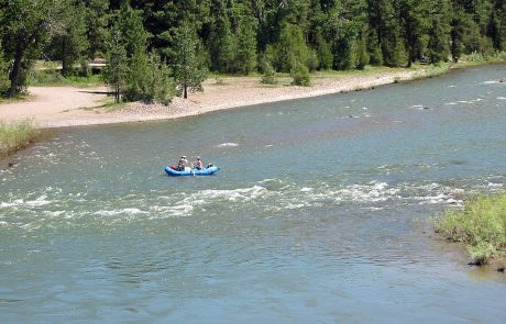 Floating on the Blackfoot River in Montana