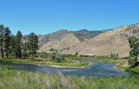 The Clark Fork near Deer Lodge, Montana