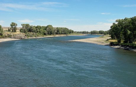 Yellowstone River downstream from Livingston, Montana