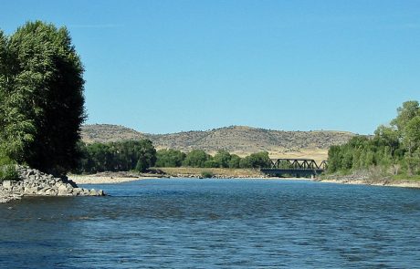 Yellowstone River downstream from Livingston, Montana