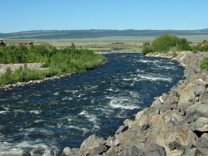 Madison River downstream from Quake Lake