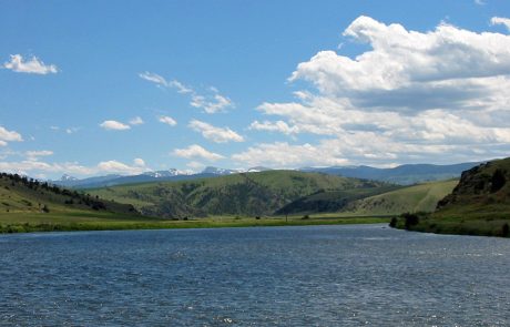 Madison River Downstream from Beartrap Canyon in Montana
