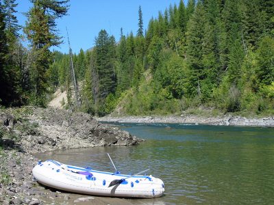 Taking a Break on the North Fork Flathead River