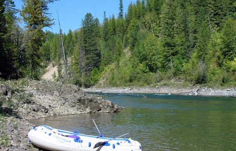Taking a Break on the North Fork Flathead River
