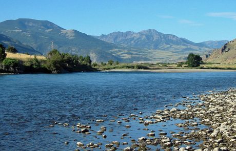 Yellowstone River in the Paradise Valley of Montana