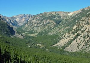 Scenic Valley in the Beartooth Mountains