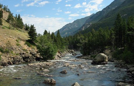 Rocks and Shallow Water on the Stillwater River in Late Summer