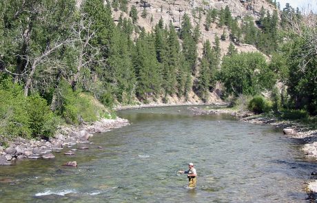 Fishing in the Stillwater River of Montana