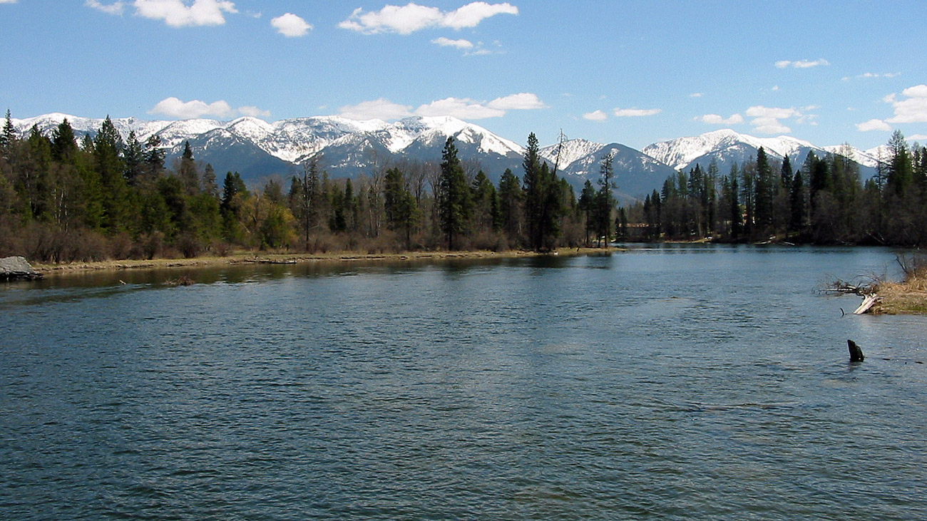 The Swan River in Northwest Montana