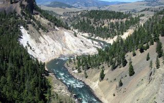 Yellowstone River in Yellowstone National Park