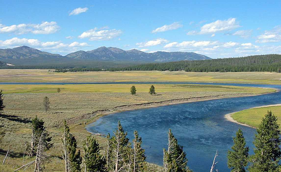 The Hayden Valley in Yellowstone National Park