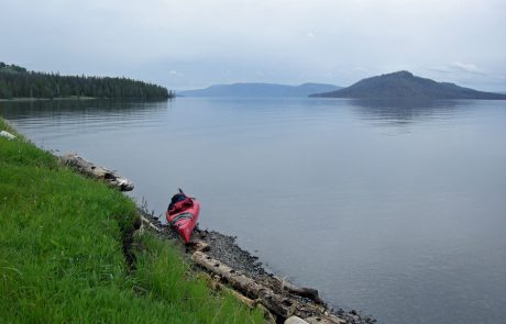 Kayak along Yellowstone Lake